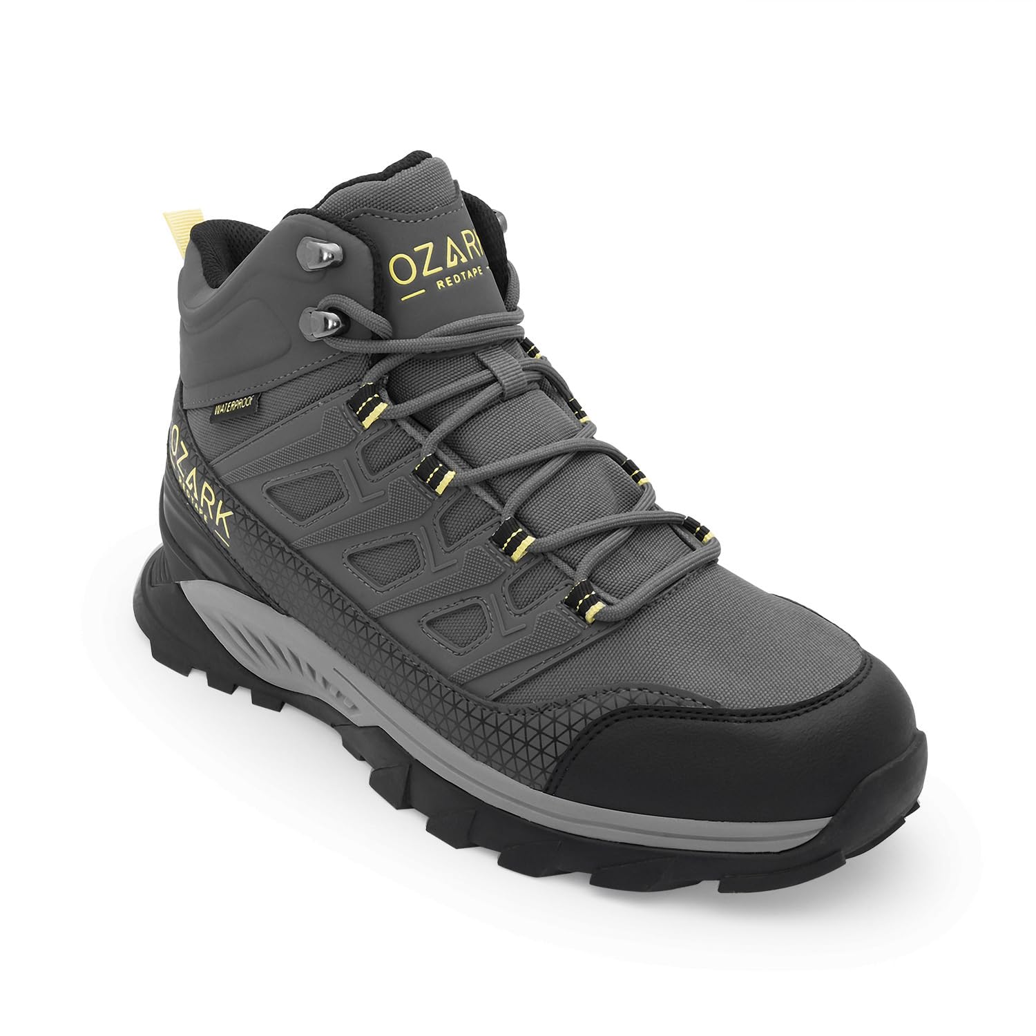 Red Tape Ozark Black Trekking Shoes for Men | High-Top Outdoor-picture-23