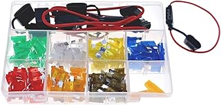 14 PCS Standard Blade Fuses TAP ATM APM Blade Fuses Car Boat Truck Replacement Fuse Holder Kit 5/7.5/10/15/20/25/30 Amp