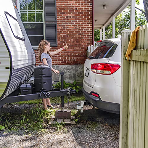 Vnn Adjustable Trailer Hitch, Tri-Ball (1-7/8", 2", 2-5/16"), Fits 2-Inch Receiver, 8 Inch Cushion Drop Hitch,15000 Lbs Gtw-Drop Hitch For Heavy Duty Truck, Solid Ball Mount #TOP4