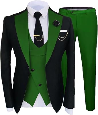 Formal Suits for Men Wedding Slim Fit 3 Piece Dress Business Elegant Party Jacket Vest & Pants