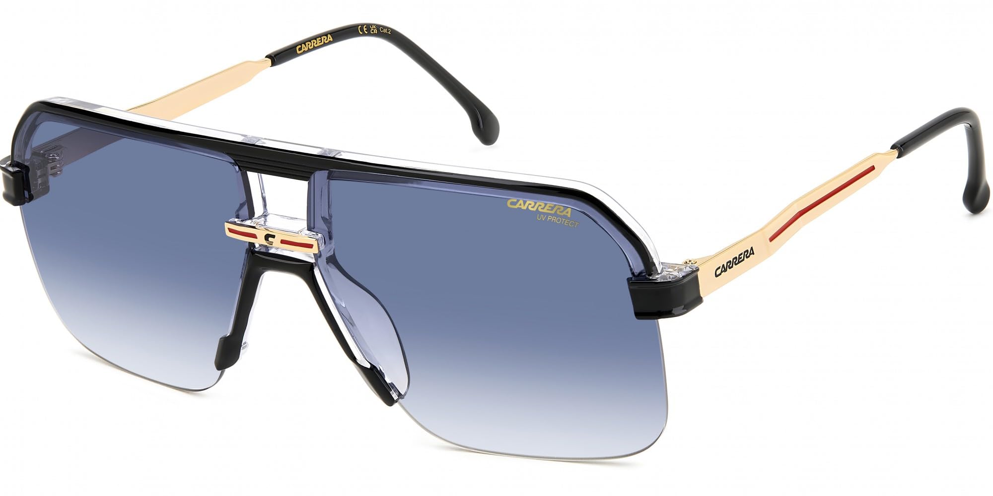 Carrera Occhiali Da Sole 1066/S Black Crystal/Dark Blue Shaded 63/12/145 Uomo-image