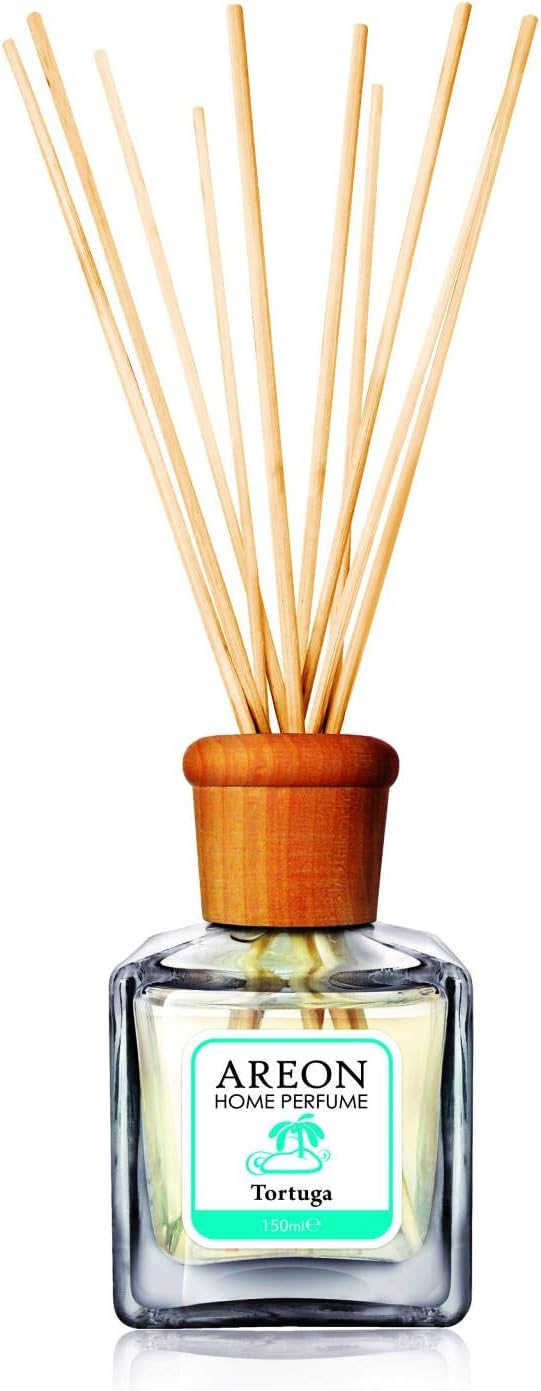 AREON Home Perfume Reed Diffuser 150 ml Tortuga + 10 Rattan Reeds