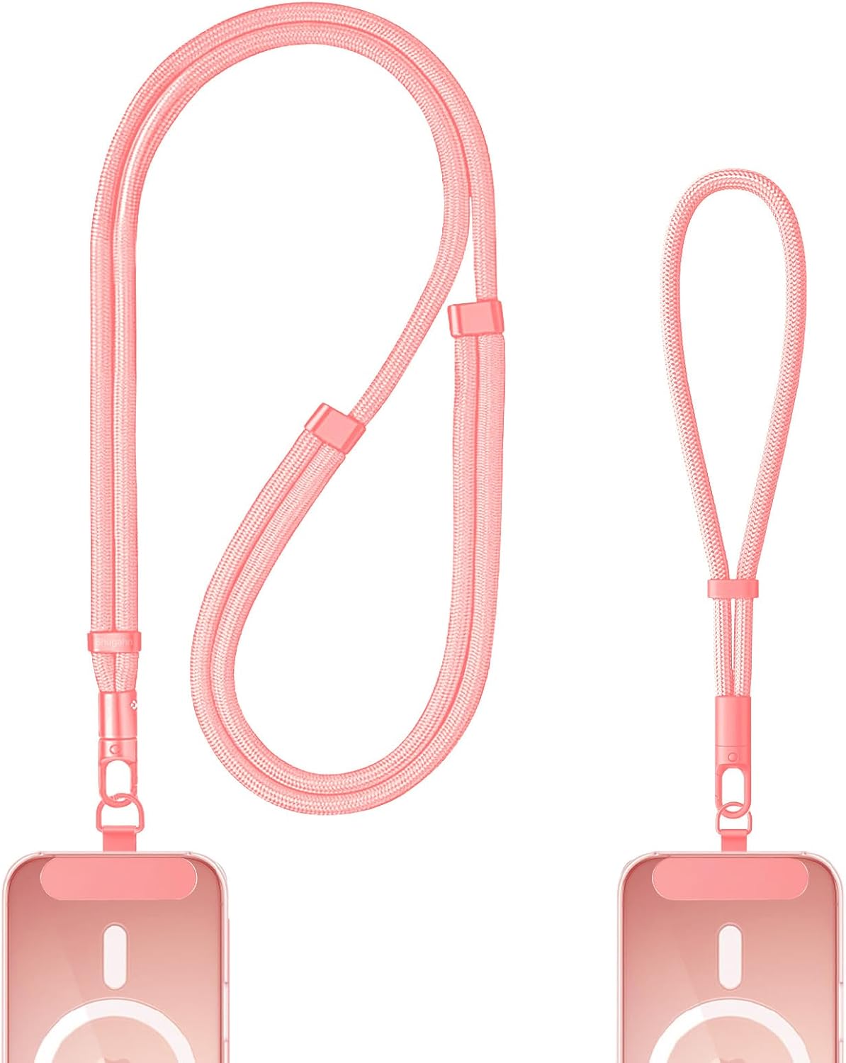 Shugahn Phone Lanyard 2 Pack - Anti-Theft Adjustable Cell Phone Crossbody Neck & Wrist Strap with 2 Metal Tabs, Secure Fit for Most phone Cases, (Fits iPhone/Samsung/Google)