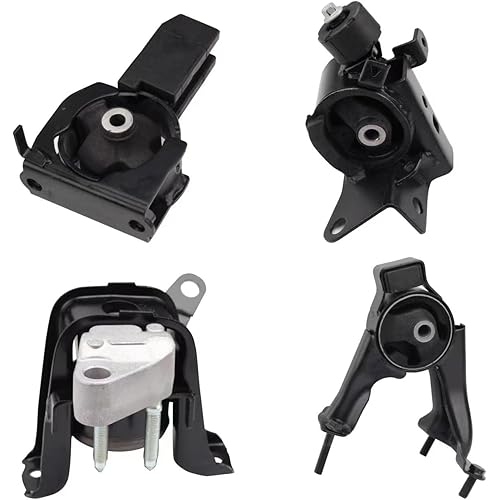 Engine Motor and Trans Mounts Compatible with 2003-2008 Corolaa (1.8L) and 2003-2008 Matrix(1.8L) and 2003-2008 Pontiac Vibe (1.8L) Auto Transmission Repklace OE A4220 A4219 A4218 A4221 Set of 4