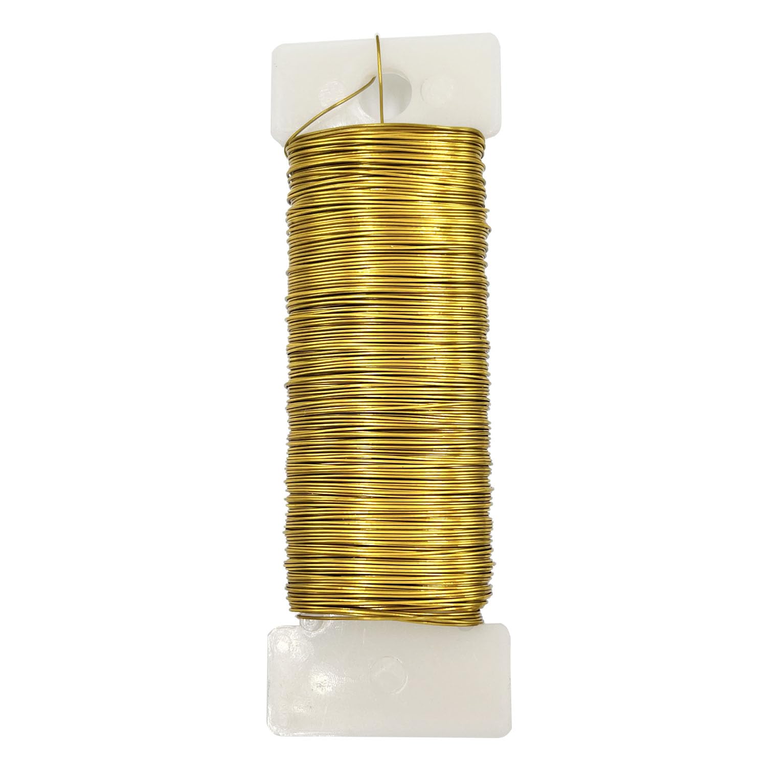 26 Gauge Golden Metal Floral Wire, 38 Yards/35 Meters,for Christmas Wreaths,Tree Decoration,Flower Arrangement,Craft Wire,Flower Wire,Garden Wires,Flowers Bouquet Accessories,Jewelry Wires DIY 26Gauge-Golden-1P/38Yards 1