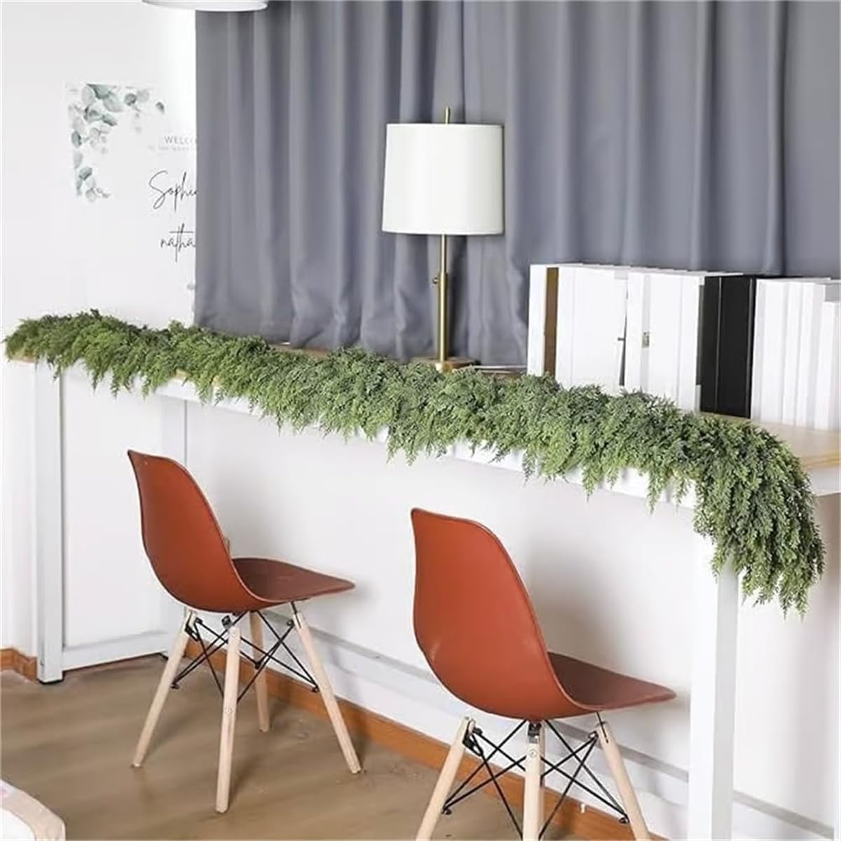 Guirlande De Cèdre Artificielle - Décoration Hivernale Réaliste Pour Porte, Cheminée, Mur - 150 à 270 Cm