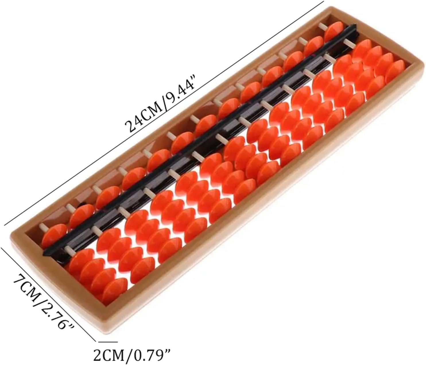 Chinese Abacus,Abacus, 13 Rods Plastic Abacus Chinese Japanese Calculator Counting Tool for Educational Gifts School Office Calculation Tool