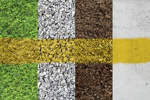 Image of Rust-Oleum 2545838-6PK Professional Inverted Marking Spray Paint, Caution Yellow, 15 Ounce (Pack of 6)