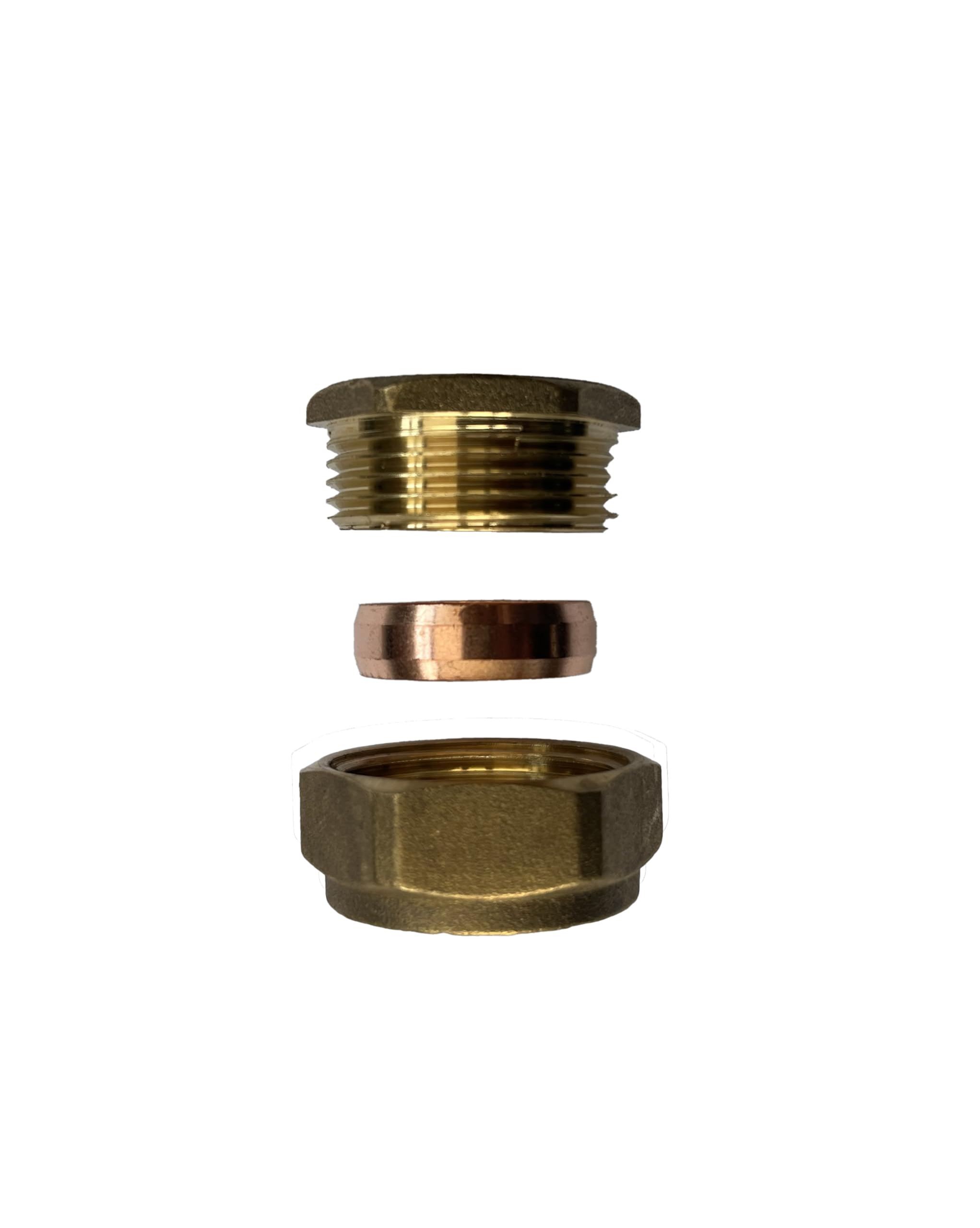 WRAS 22mm Brass Compression Stop End Blank Cap for Copper Pipe, Pack of 2, WRAS and BS EN 1254-2 Certified Plumbing Fittings - Image 4