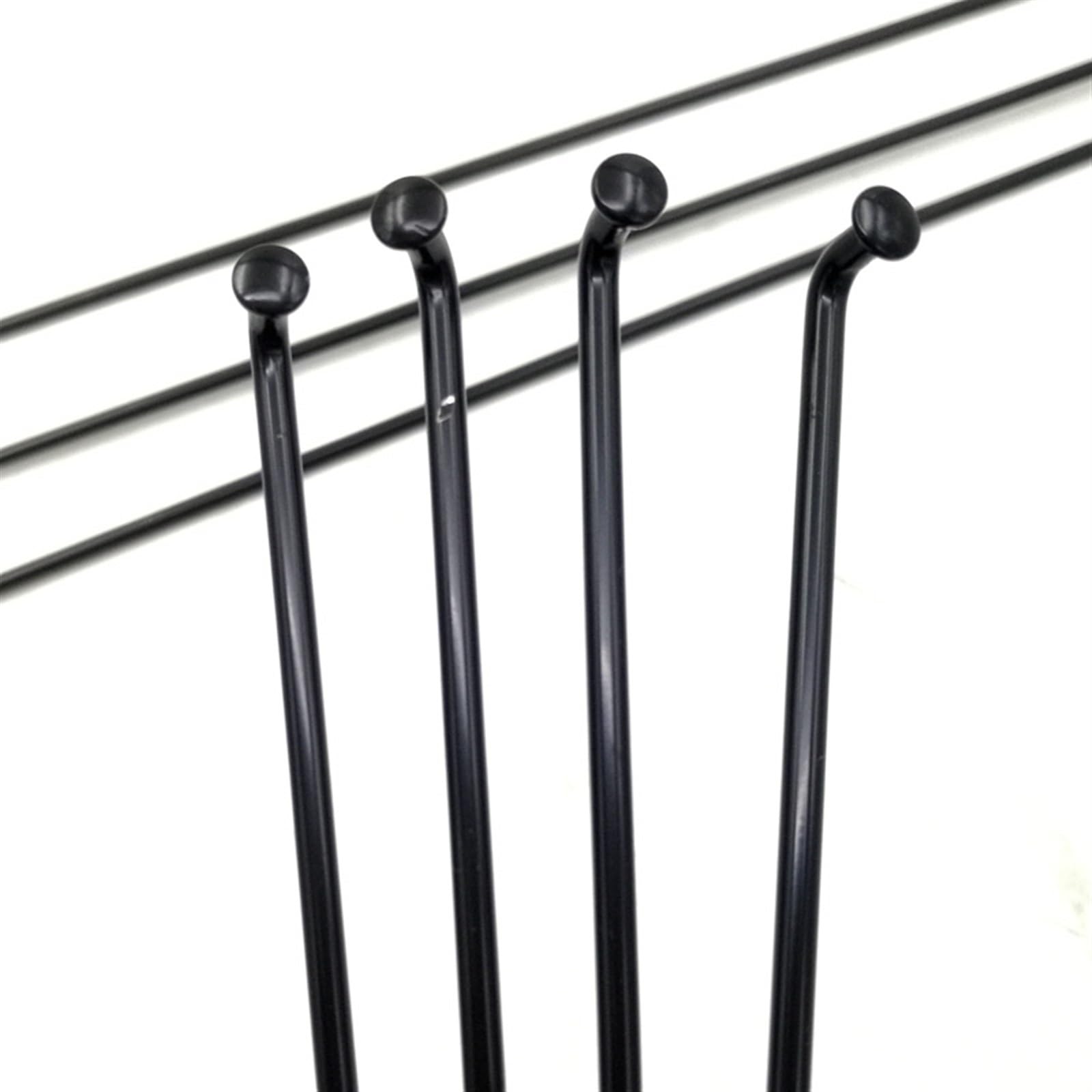 Raggi Bicicletta 28 Raggi for Bicicletta elettrica 10G Pezzi/Lotto con Un Diametro di 3,2 mm, curvatura a Forma di J Nera 120-154 mm Raggi Bici