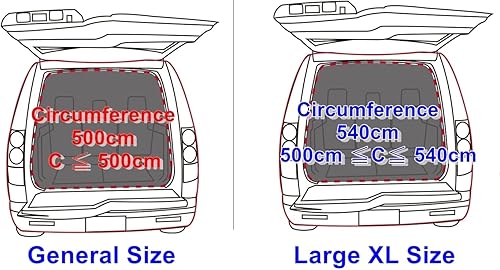 Miniatura 9 de Toldo para puerta trasera para automóvil, camping, viajes por carretera, esenciales, tamaño mediano a completo, SUV, camioneta, impermeable, 118.110