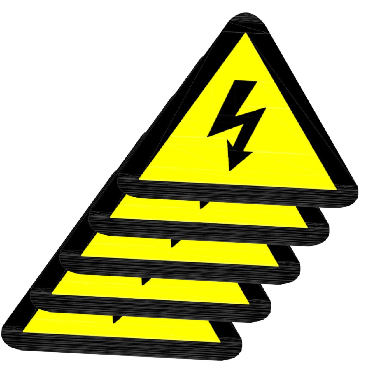 Autocollants D'avertissement de Sécurité Jaune en Adhésif Lot de 20 Étiquettes pour Boîtier Électrique pour Panneau Électrique à Usage Domestique et Scolaire