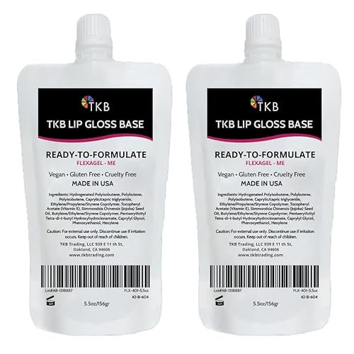 TKB Base de brillo de labios (Flexagel), base de brillo de labios transparente para brillo de labios de bricolaje, lista para usar, hidratante, alto disponible en Yaxa Colombia