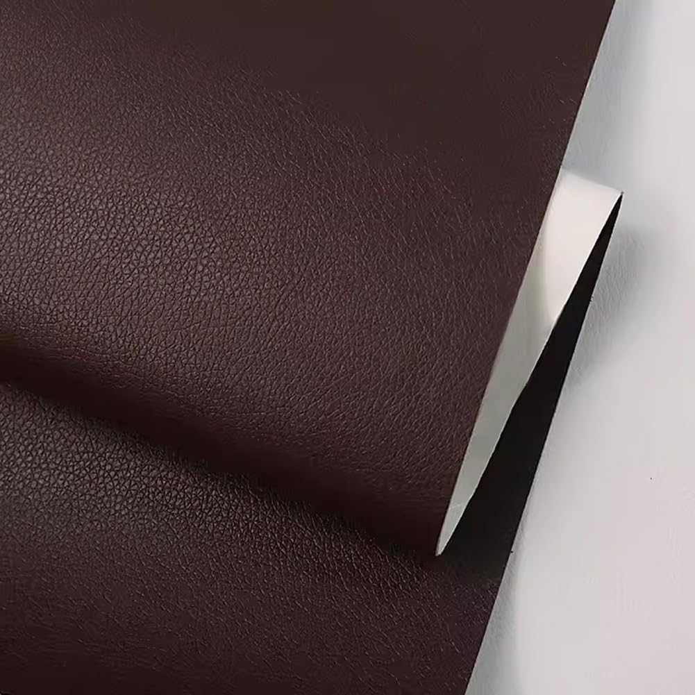 20 X 197 Inches Leather Repair Kit for Furniture, Waterproof Leather Tape Patch Couch Covers Car Seat Repair Self Adhesive Leather Repair Kit (Dark Brown)