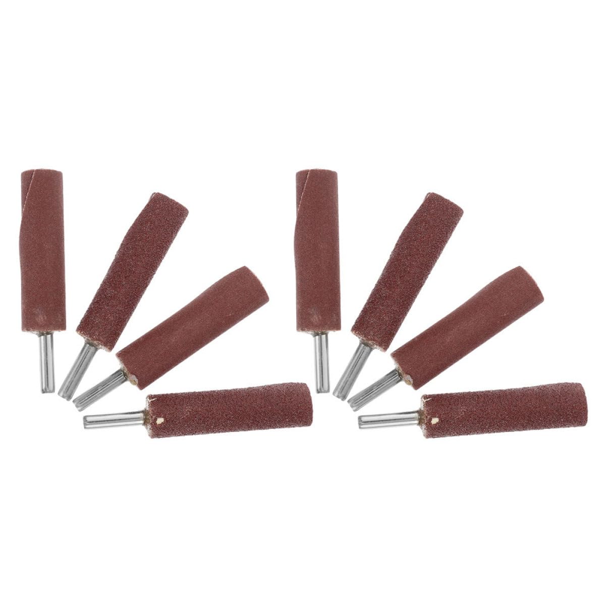 Cabilock Lamellenschleifscheibe Satz mit 80/240 Körnung und 6-mm Schaft Zylindrischer Schleifkopf aus Sandpapier und Eisen für Rotierende Werkzeuge und Druckluftschleifer Effiziente