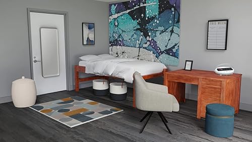 Miniatura 9 de WOOHOO Luz nocturna LED, lámpara de noche de música con cargador inalámbrico, lámpara táctil 3 en 1, altavoz Bluetooth portátil, soporte para