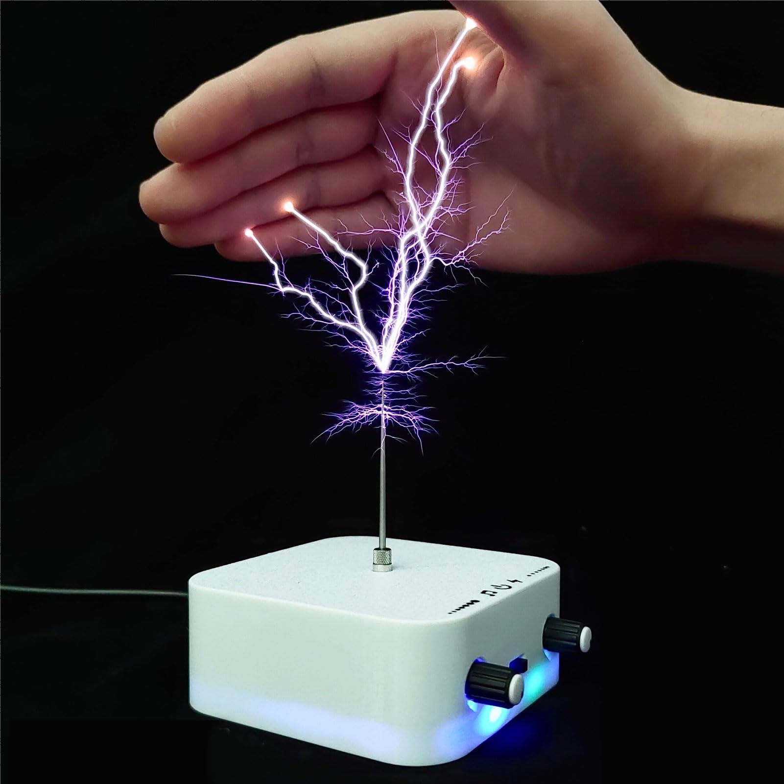 Tonysa Altoparlante a Bobina Bluetooth Generatore Ad Tattile con Guscio Stampato in 3D con Design di Protezione del Circuito per L'insegnamento delle Scienze e la Riproduzione Musicale (Spina europea)