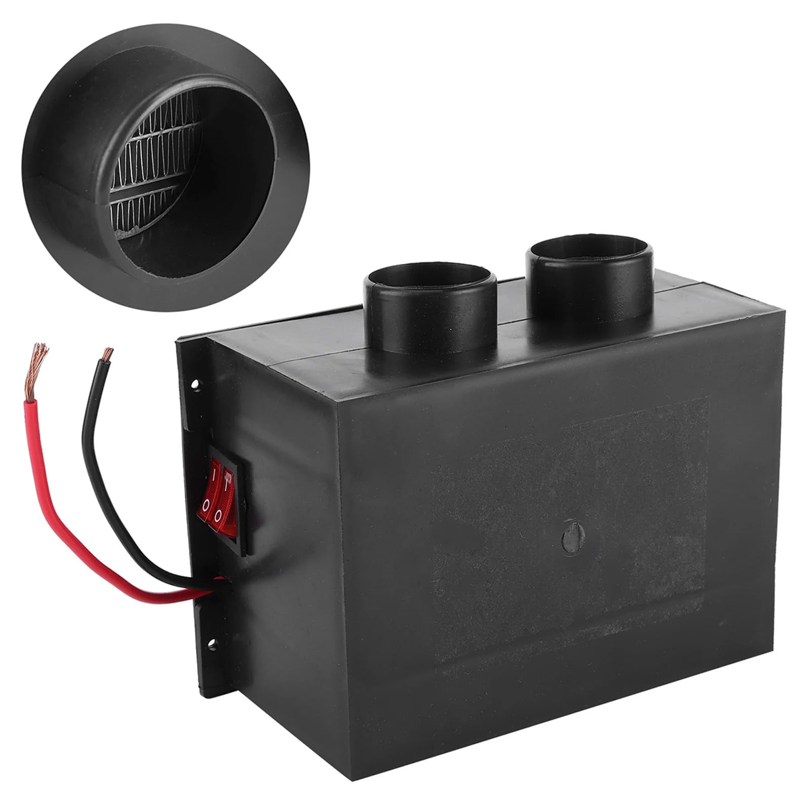 Desempañador de 2 engranajes para coche, calefacción, calentador eléctrico, 12 V-24 V, ventilador antivaho para parabrisas, descongelador rápido