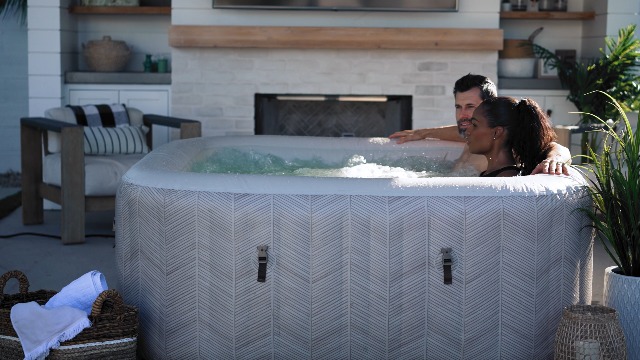 Intex Person Inflatable Hot Tub INTEX 28451EP PureSpa Greystone