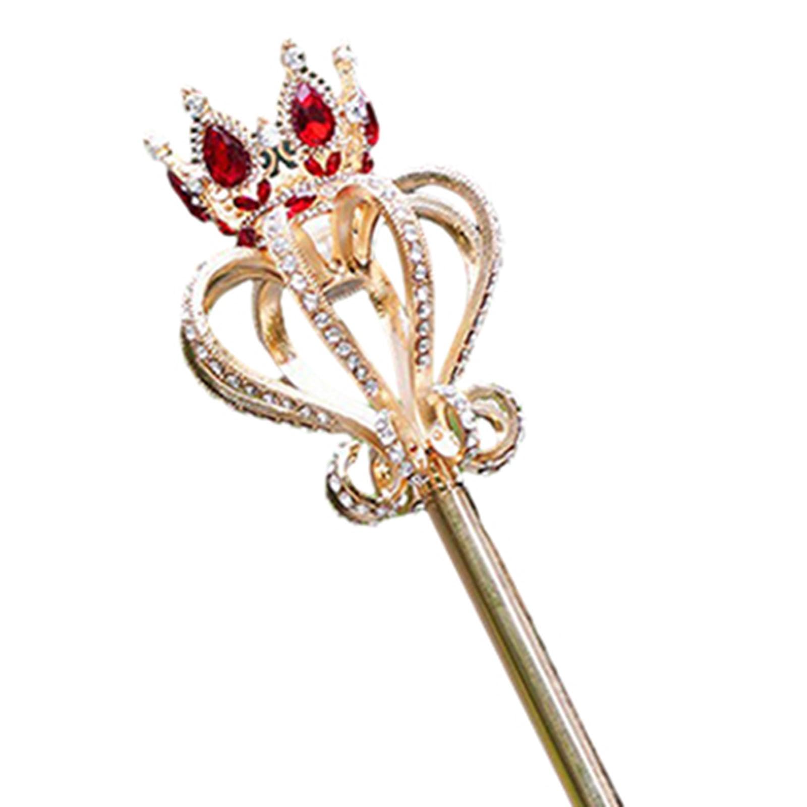 Amagogo Varitas de Princesa Cetro Varitas Reina de Halloween Varitas mágicas Cetro para Reina