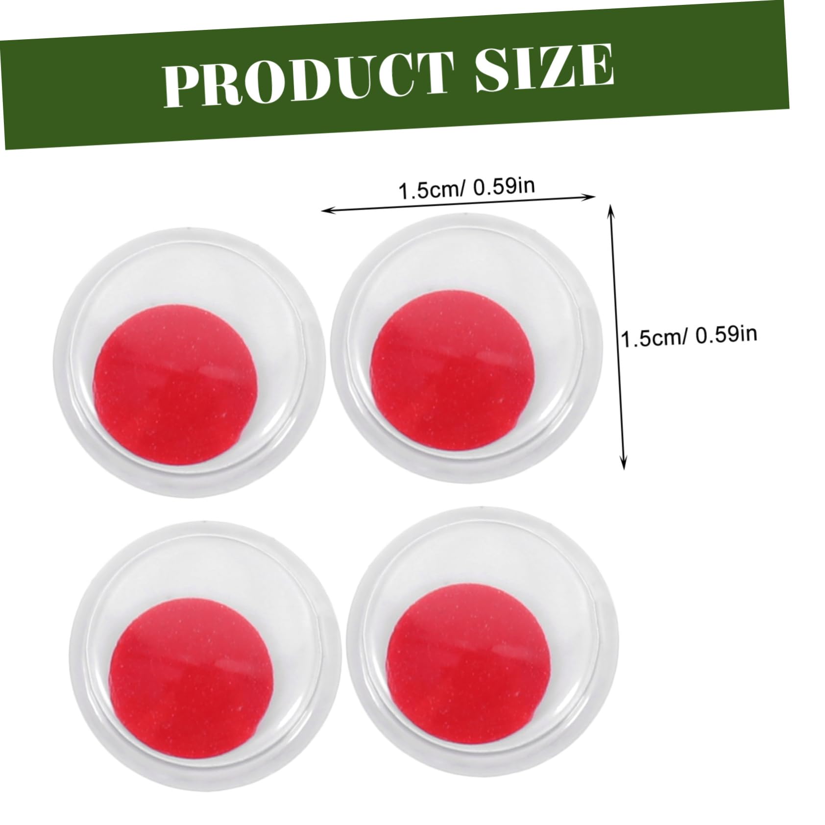 NUOBESTY 100pcs Animal Eyes Stickers Self Adhesive Wiggle Eyes for Crafts Toys DIY Dolls Decorations