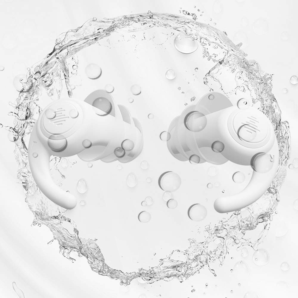 Ohrstöpsel, mehrstufiges Design professioneller stummer Ohrstöpsel reduziert Lärm effektiv um 60%(White)