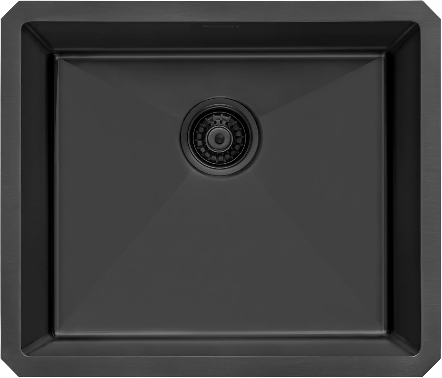 Ruvati 21-inch Gunmetal Black Stainless Steel Undermount Bar Prep Kitchen Sink - RVH7121BL