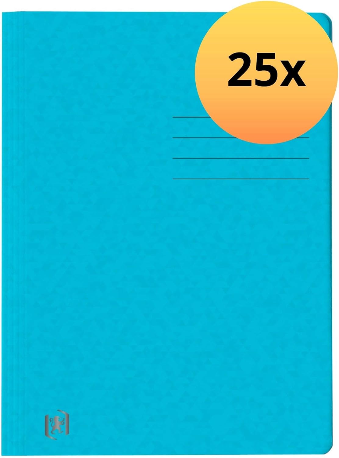 Oxford 25 x A4 Card File Folders - Light Blue