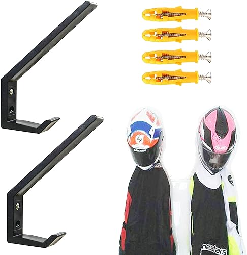 Pmsanzay Soporte invisible para casco, plástico, negro, paquete de 4