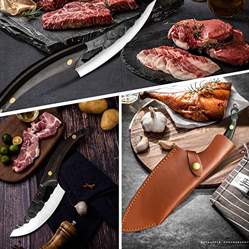 XYJ FULL TANG 6 Inch Boning Knife Multipurpose Stainless Steel Outdoor Camp Knives Debone Meat