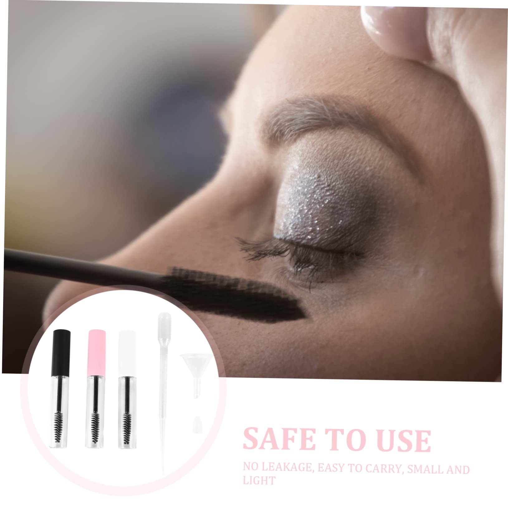 minkissy 2 Sets Leere Mascara-tuben 10 Ml Nachfüllbar Wimpern-tuben-set mit Tropfern Auslaufsicheres Design 32 Stück