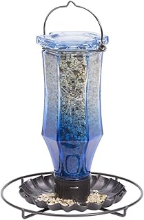 Perky-Pet Sapphire Starburst Vintage Glass Wild Bird Feeder 8138-2