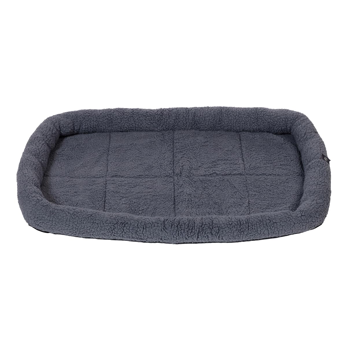 Danish Design Essentials Matelas pour Chien, Cage et Tapis de Voyage, Lavable en Machine, Gris Anthracite, Taille M, 75 x 46 cm