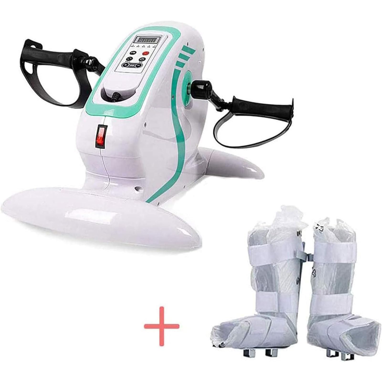 Macchina per Esercizi a Pedali Motorizzata Elettrica, Attrezzatura da Palestra per La Riabilitazione Fitness, Mini Attrezzatura per Riabilitazione per Biciclette Regolabile
