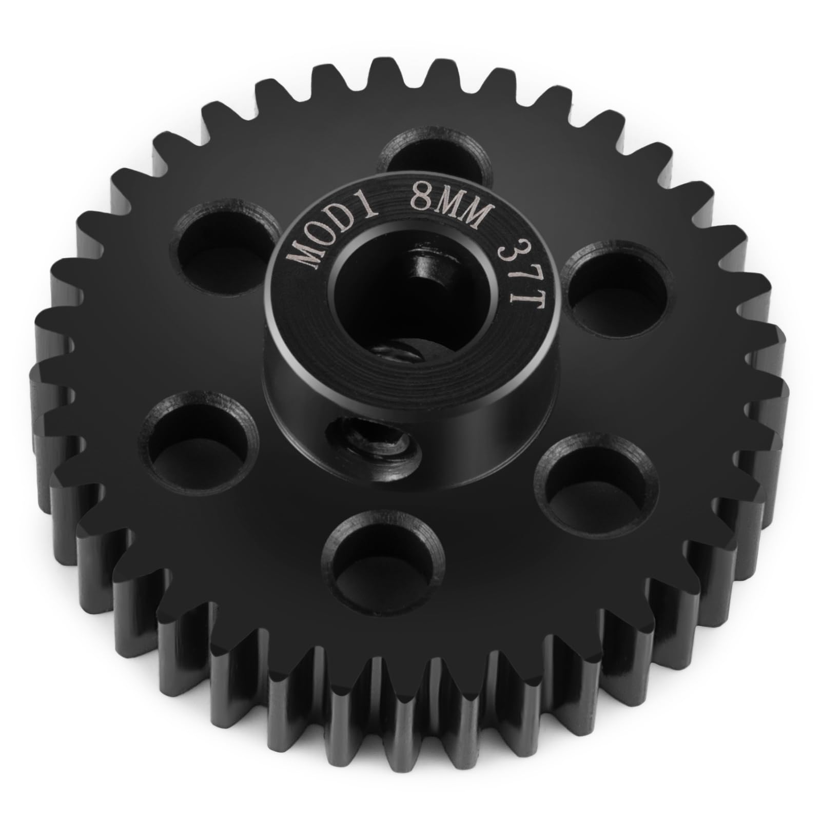 Piñón de engranajes de motor de acero M1 de 8 mm 22T 23T 25T 26T 27T 30T 33T 35T 37T 39T para 1/5 X-MAXX RC modelo de coche Buggy Truck Parts (37T)