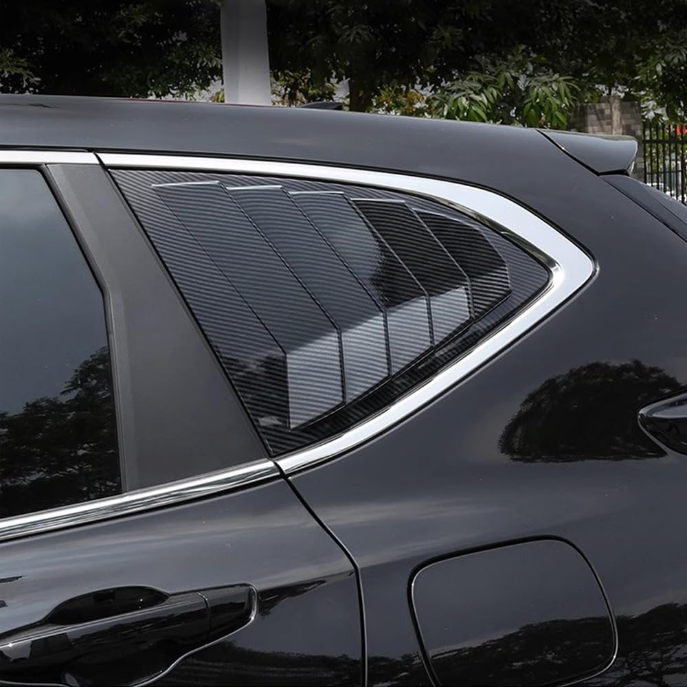 Blazeray for CRV 2017-2022 Racing Style Rear Side Window Louvers Air Vent Scoop Shades Panel Cover Auto Exterior Decoration Trim Accessories for Honda CRV 2017 2018 2019 2020 2021 2022(Carbon Fiber)