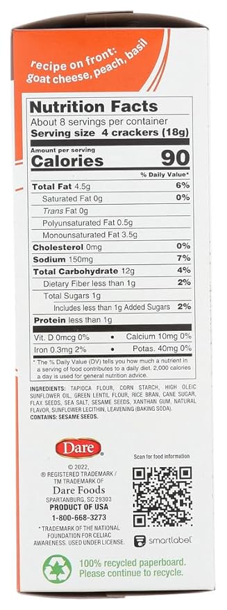 Galletas Breton Gluten Free, Original con Lino, Pack de 6 miniatura 2