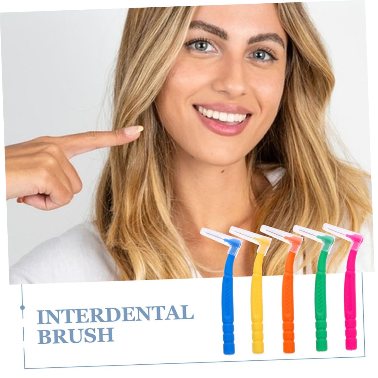 VALICLUD 5 Set Spazzolino Interdentale Dente Orale Portatile Spazzolino Da Denti Interdentali Pennello Più Detergente Detergenti Per Denti Spazzolini Da Denti Quotidiani Plastica 30 Pezzi*5