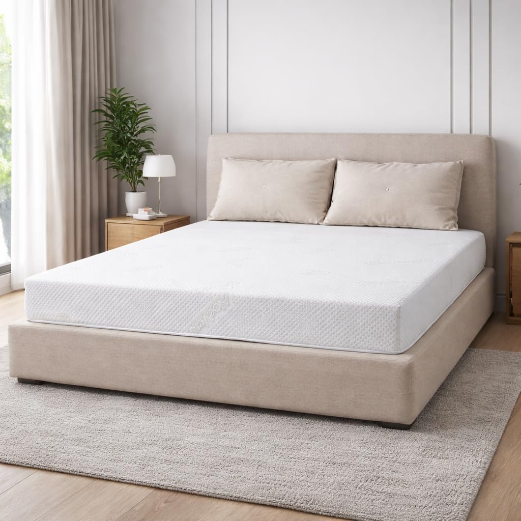 Fusion Materassi Materasso Singolo 160x190 cm, Waterfoam Alta Densità 20 cm, Sfoderabile con Zip, Rivestimento Aloe Vera, Ortopedico Ergonomico, Made in Italy (160 x 190 cm)