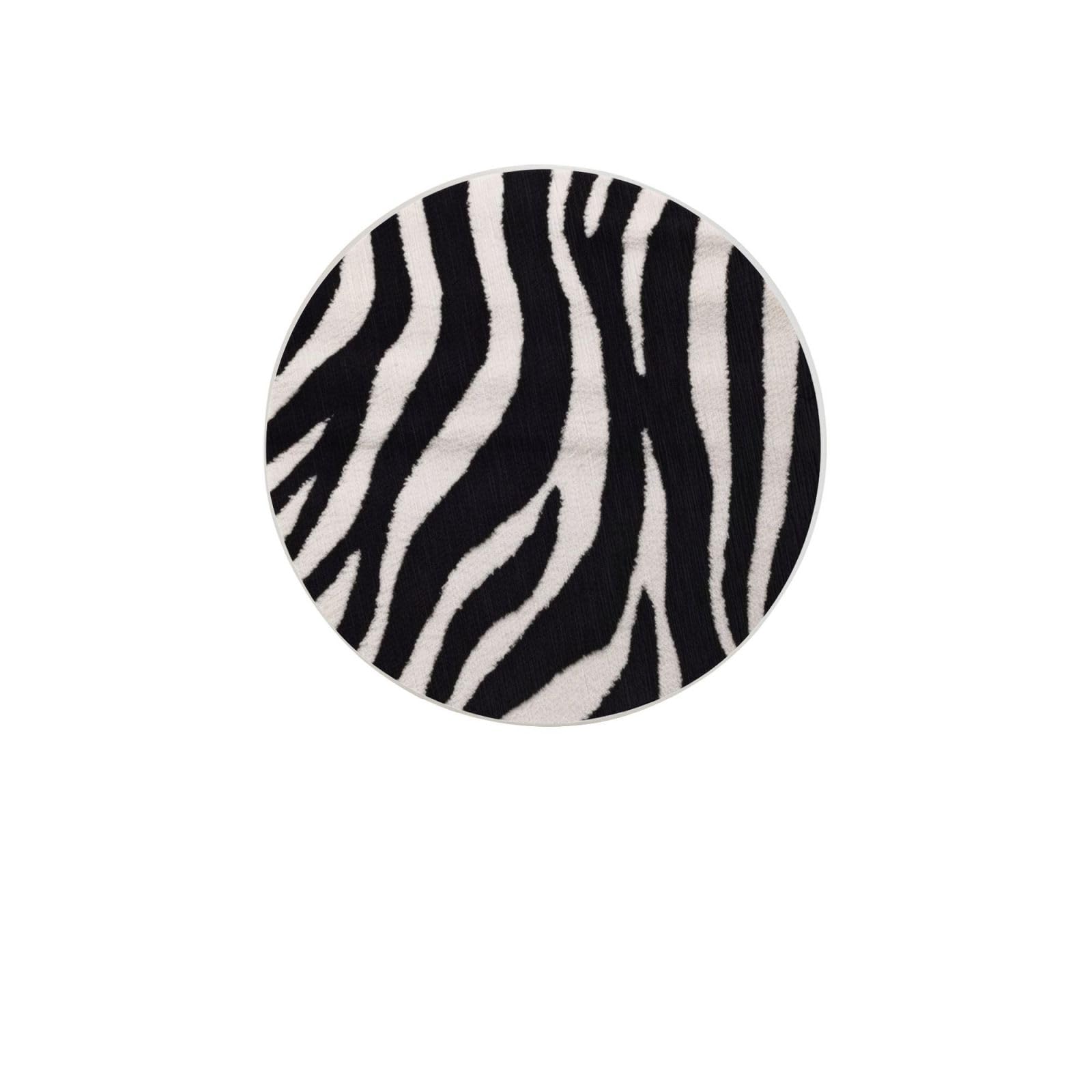 Zebra Animal Absorbent Drink Coasters Diatomaceous Round Coaster 4 Inch Reusable Cup Coasters Set 4pc