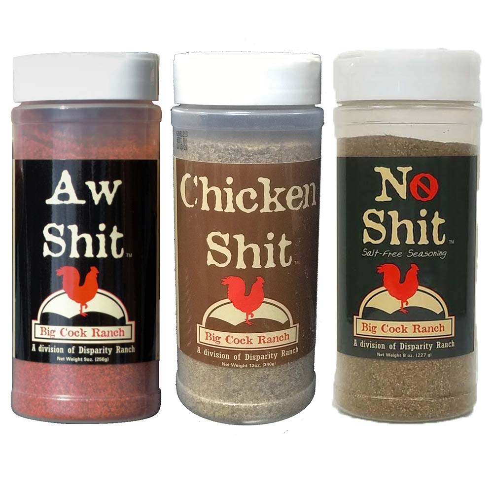 Shit LoadBig 3 Sampler Pack of 3 Seasonings with 1 Each of (Aw Shit, Chicken Shit, No Shit)