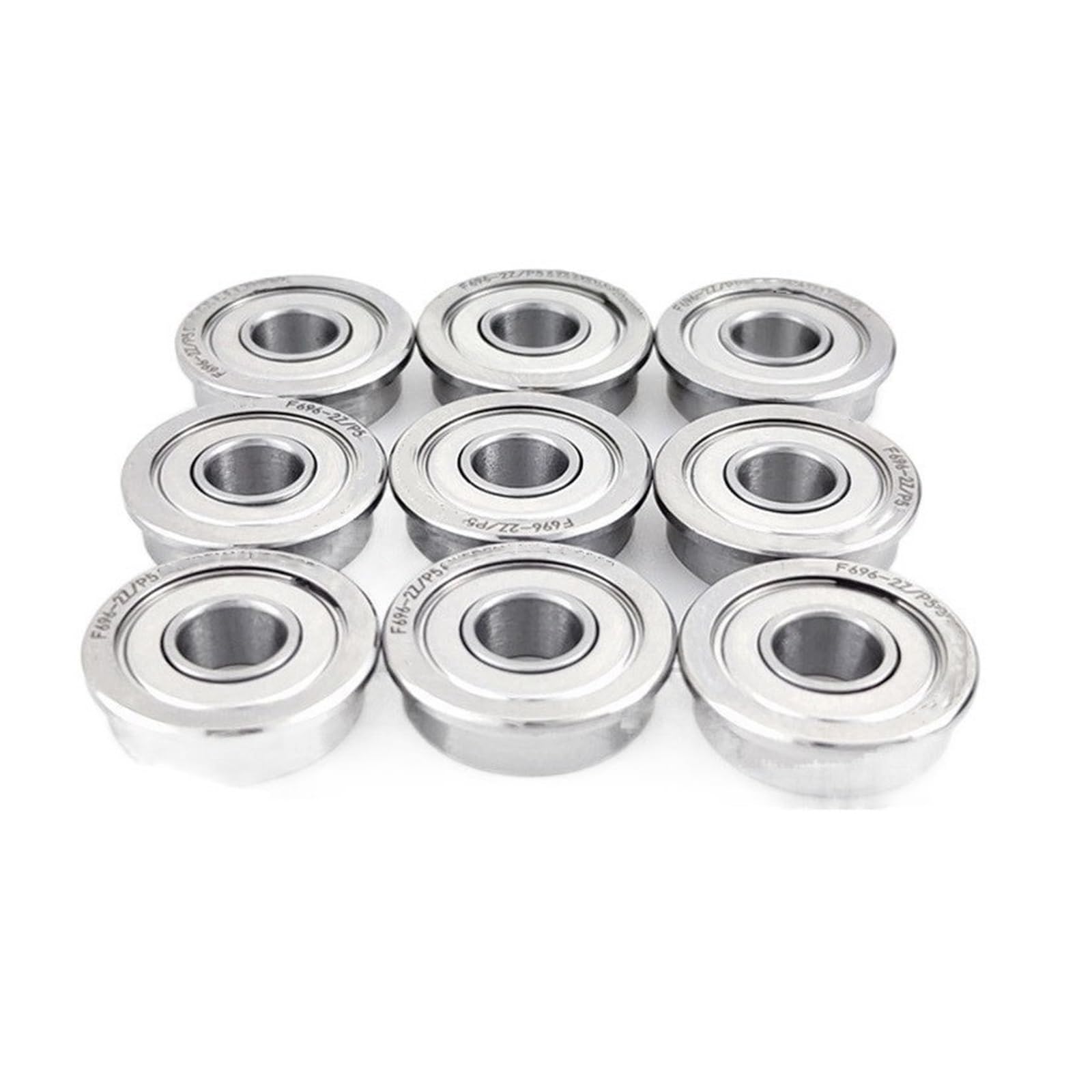 VSPPJYFG 10PCS P4/P5 Flange Bearing F686-2Z/F696-2Z/F606-2Z/F626-2Z High Speed Flanged Ball Bearings(F696-2Z/P5 6x15x5mm)