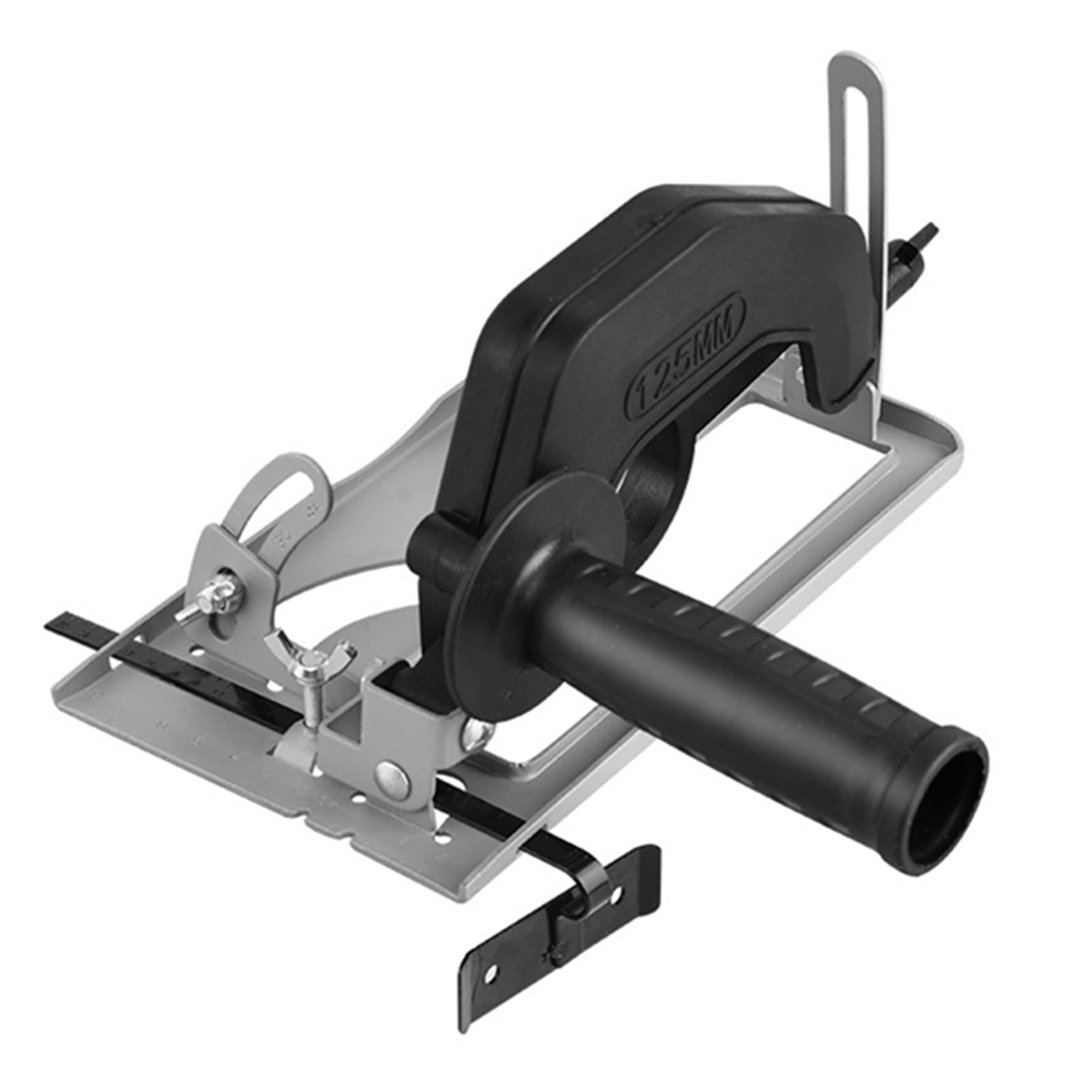 lyrlody Angle Grinder Stand, 45 Clamp Grinder Holder Bracket Cutting Machine Woodworking Table (Bracket&Guide Ruler)