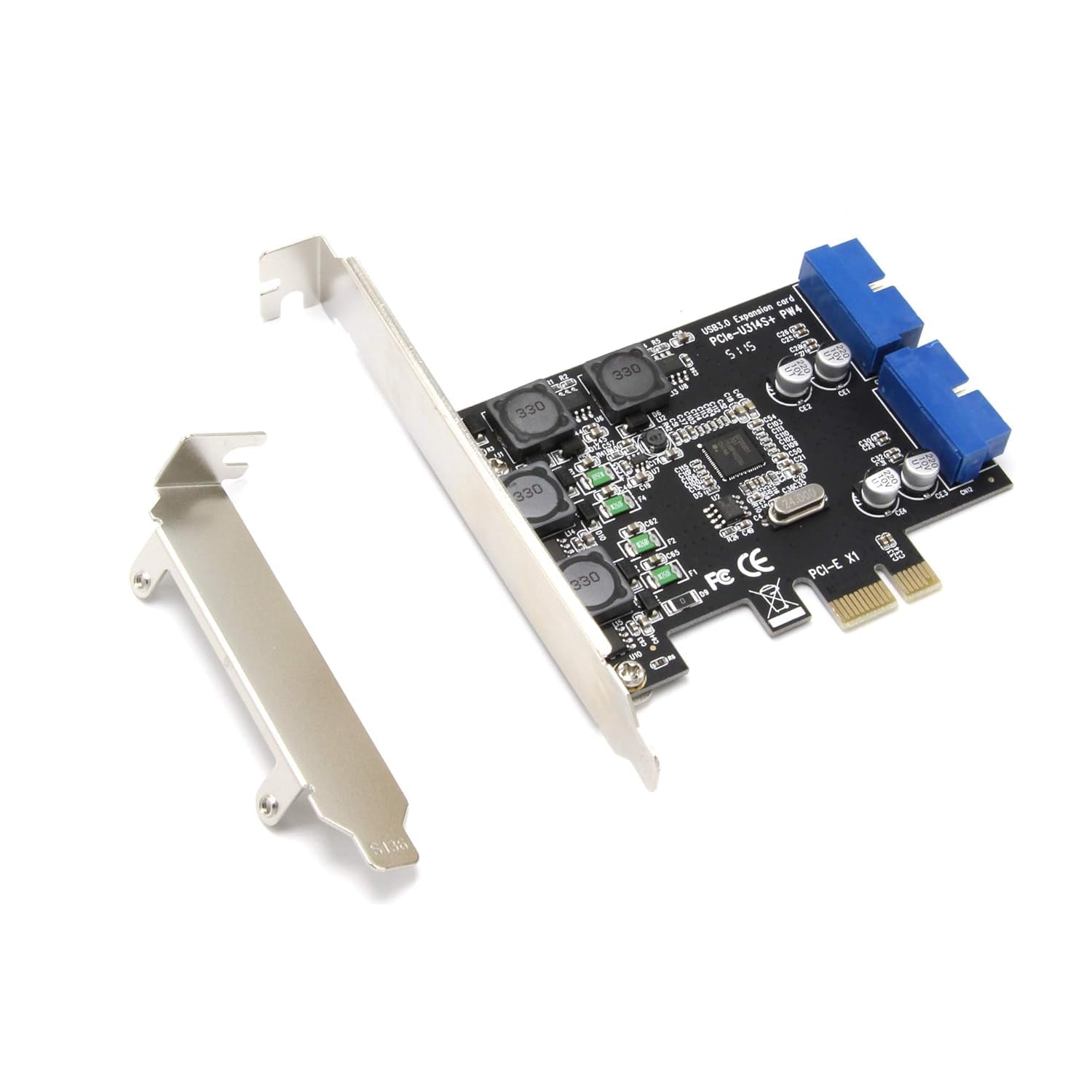 foxaa PCI-E X1 to 2 Ports 19 Pin USB 3.0 Header PCI Express to Dual 20 Pin USB 3.0 Card-picture-20