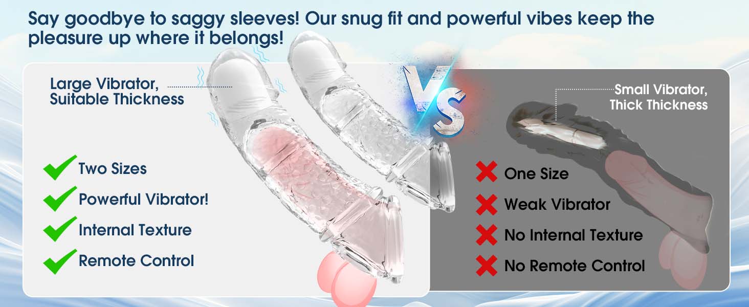 Amazon.com: Vibrating Penis Sleeve for Couples Adds Girth & Length, Remote Control Vibrations, Elastic Fit for Enhanced Intimacy, 2 Sets : Health & Household Amazon.com: Vibrating Penis Sleeve for Couples Adds Girth & Length, Remote Control Vibrations, Elastic Fit for Enhanced Intimacy, 2 Sets : Health & Household