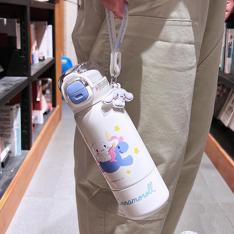 Cinnamoroll Stainless Steel Insulated Water Bottle (Spout & Straw) 380ml - Image 4