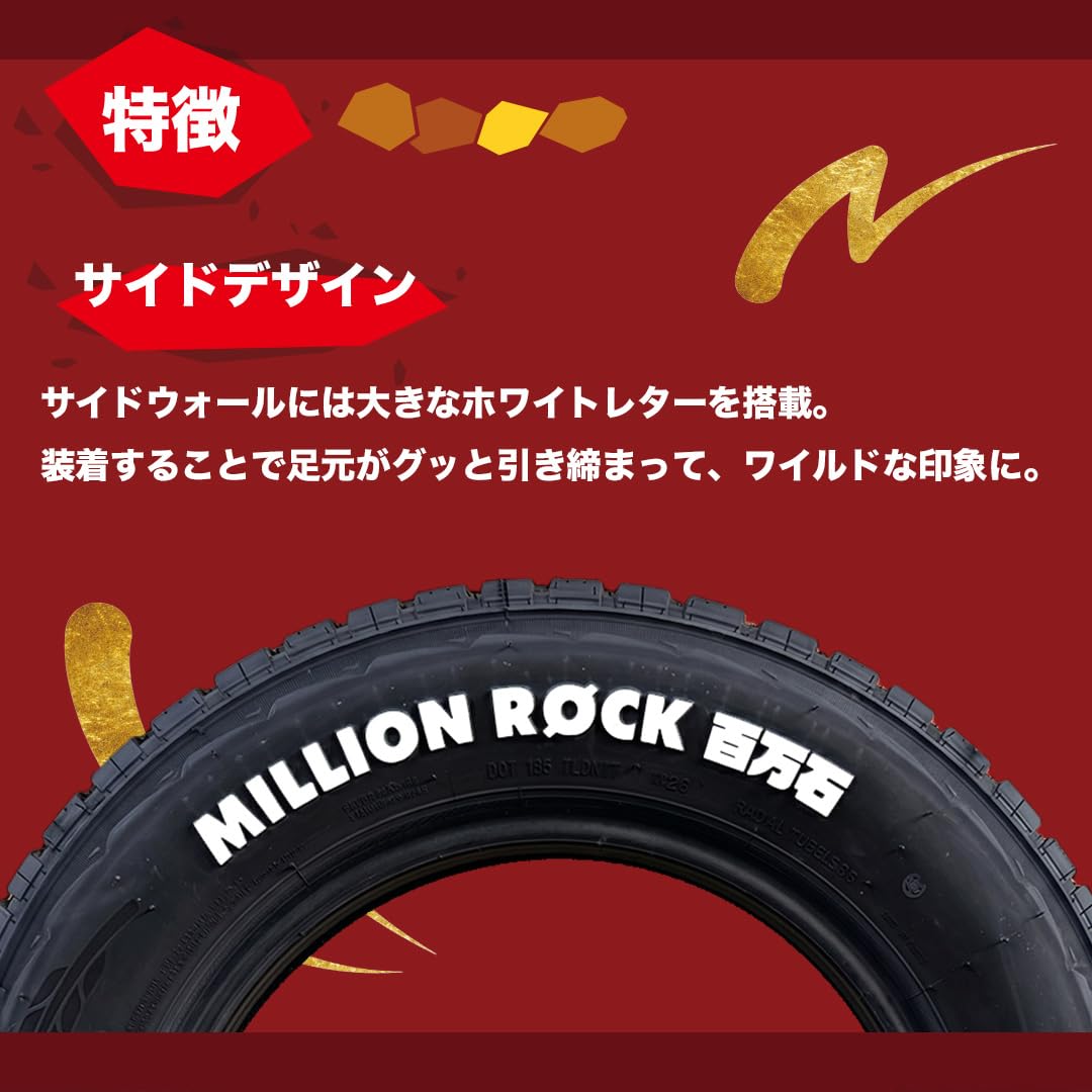 Amazon.co.jp: 4本セット TIREFROG MILLIONROCK 百万石 195/65R15 91T
