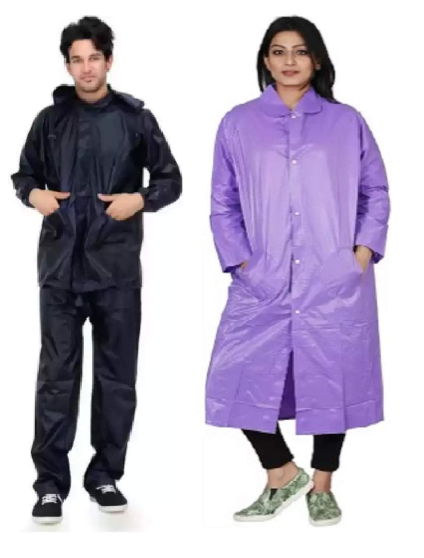 tryo New Blk Rainsuit & Purple Raincoat(Free Size)-picture-23