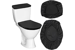 Thinp Toilet Lid Cover and Toilet Tank Cover, Black