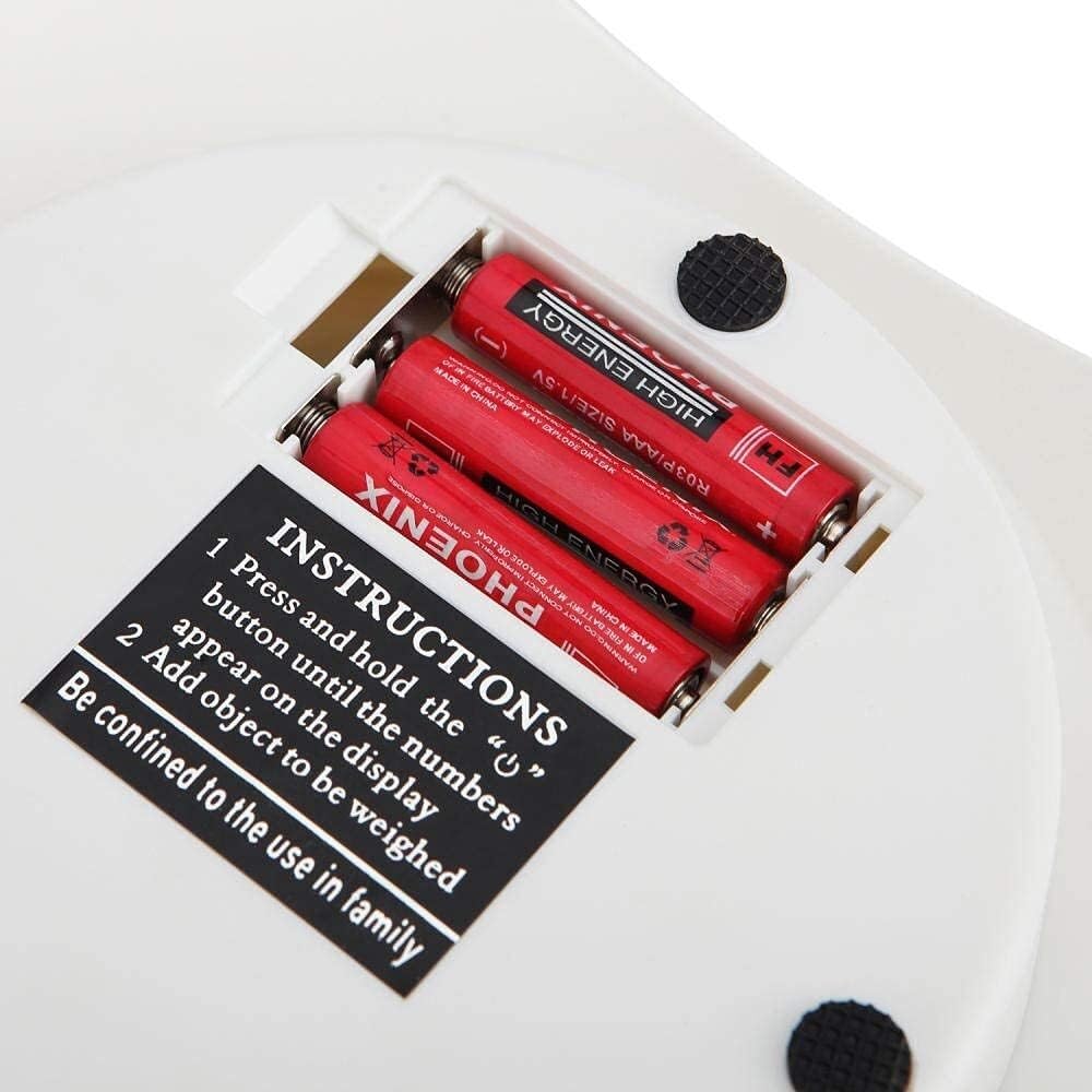 MDybf Báscula Digital, báscula for Alimentos de Cocina, Pantalla Grande retroiluminada, báscula electrónica de Cocina de Alta precisión (Color : 5kg 0.1g Red)